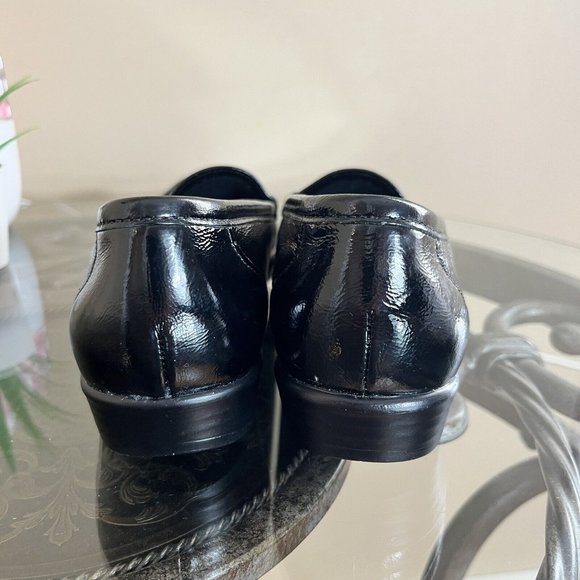 SAS Metro Loafers Black Leather Horse-Bit Comfort Shoes Slip On Women Size 6.5 N - Picture 5 of 10
